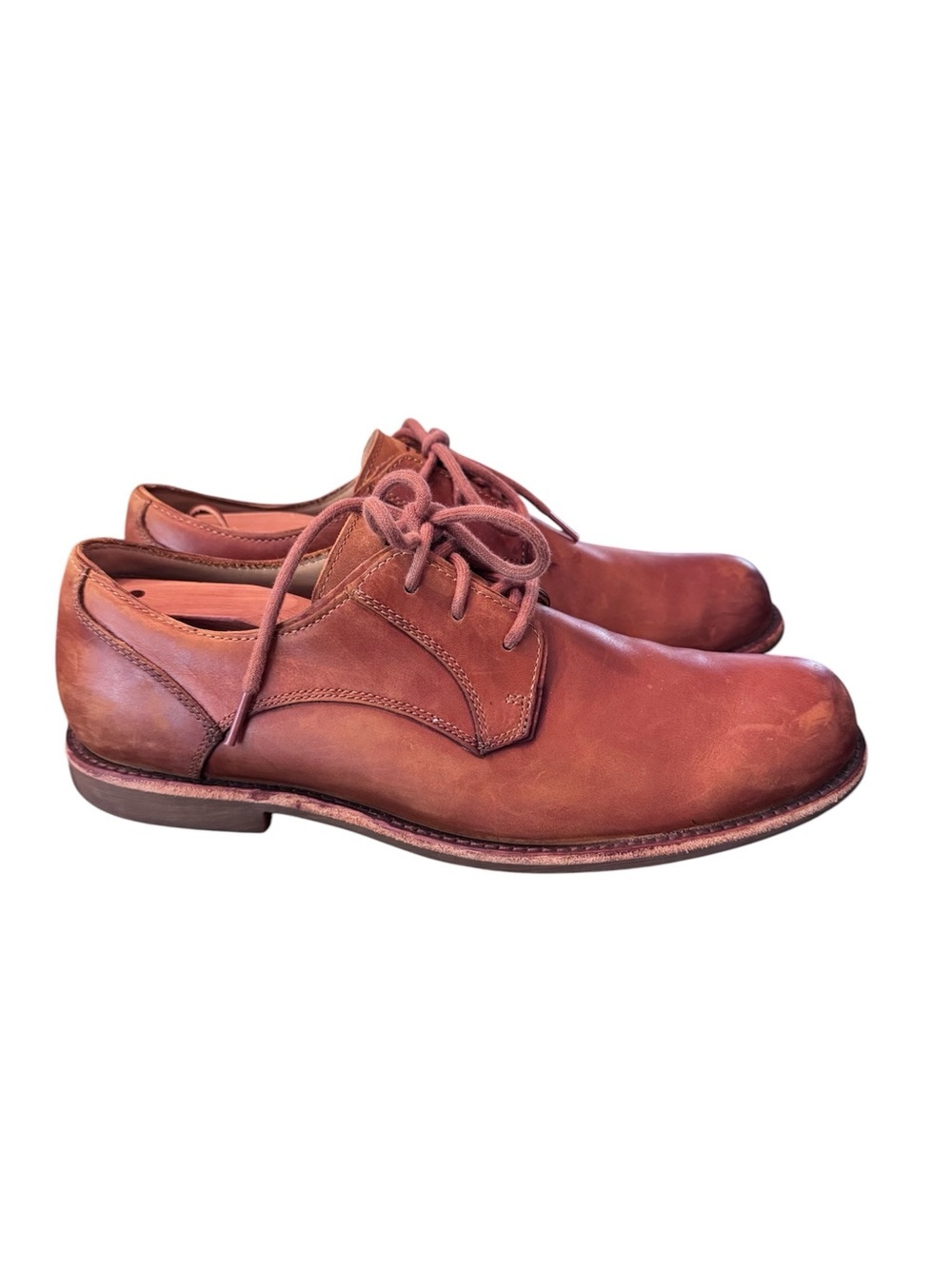 UGG Men's Hixson Oxford Brown Leather Shoes - Picture 5 of 10
